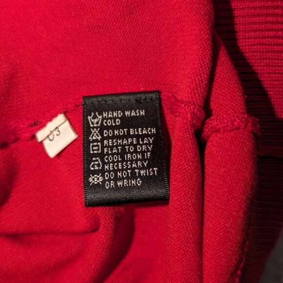 Silx Faux Fur Collar Red Cardigan - Small - Picture 6 of 6